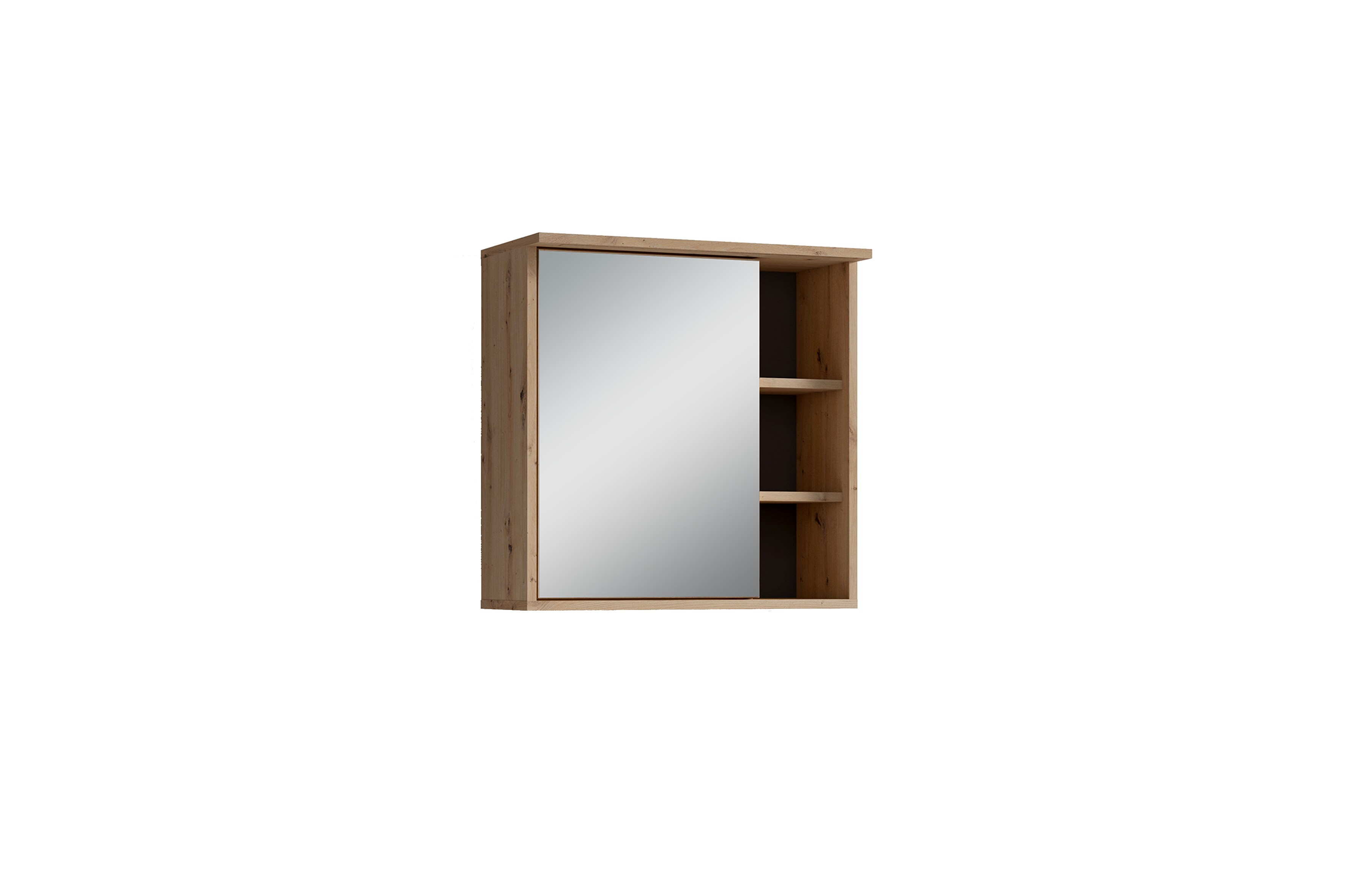 byLIVING Spiegelschrank WELLNESS, Breite 60 cm, Artisan Eiche (Eiche-Optik)