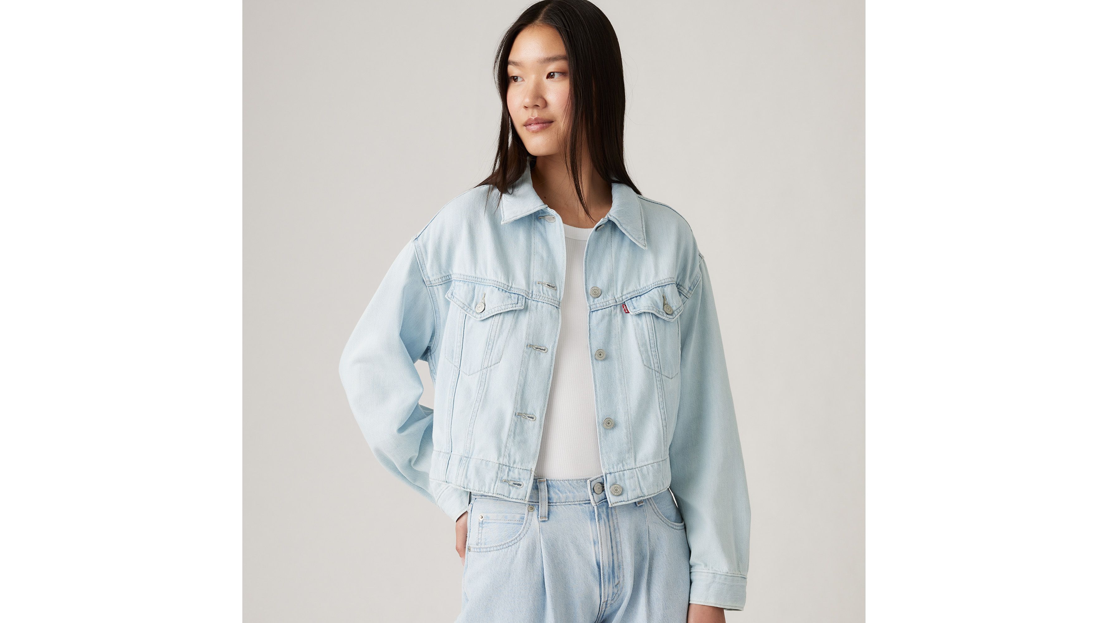 Veste Trucker Lightweight - Poole Party - Bleu