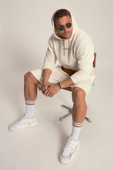 STHUGE Hoodie, oversized, Kapuze, farbige Kängurutasche, bis 8 XL