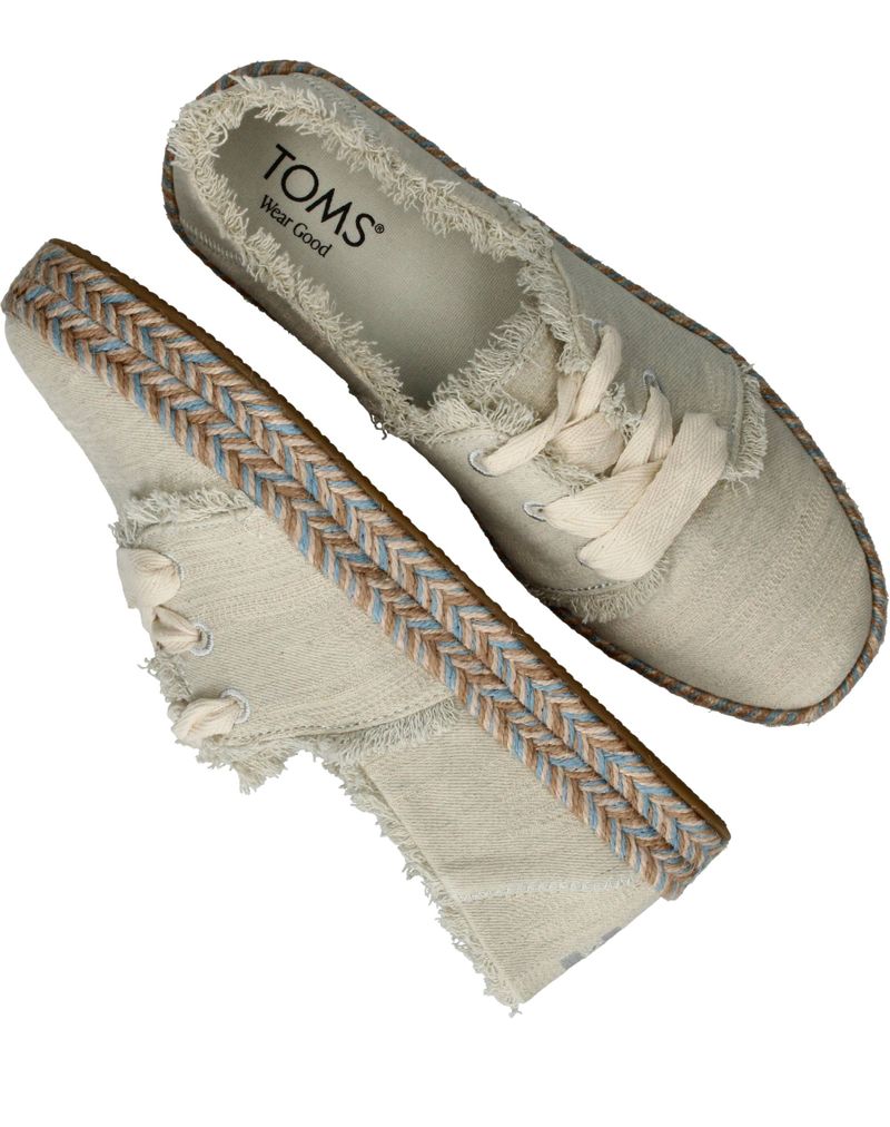 Toms Carolina Lace Up Instappers Beige Dames