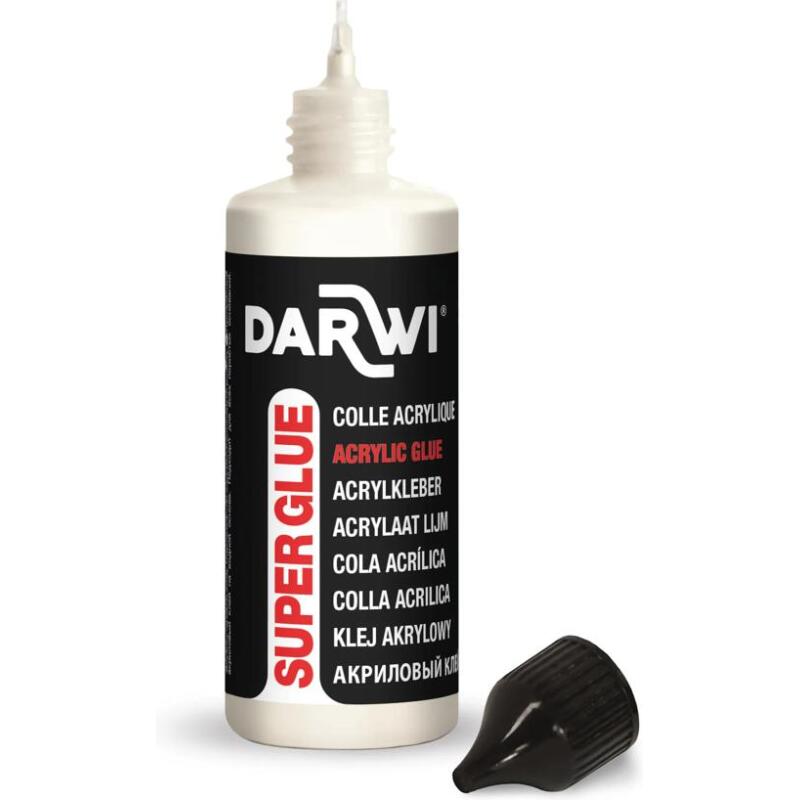 DARWI Flacon de 80 ml de Colle Acrylique Super Forte