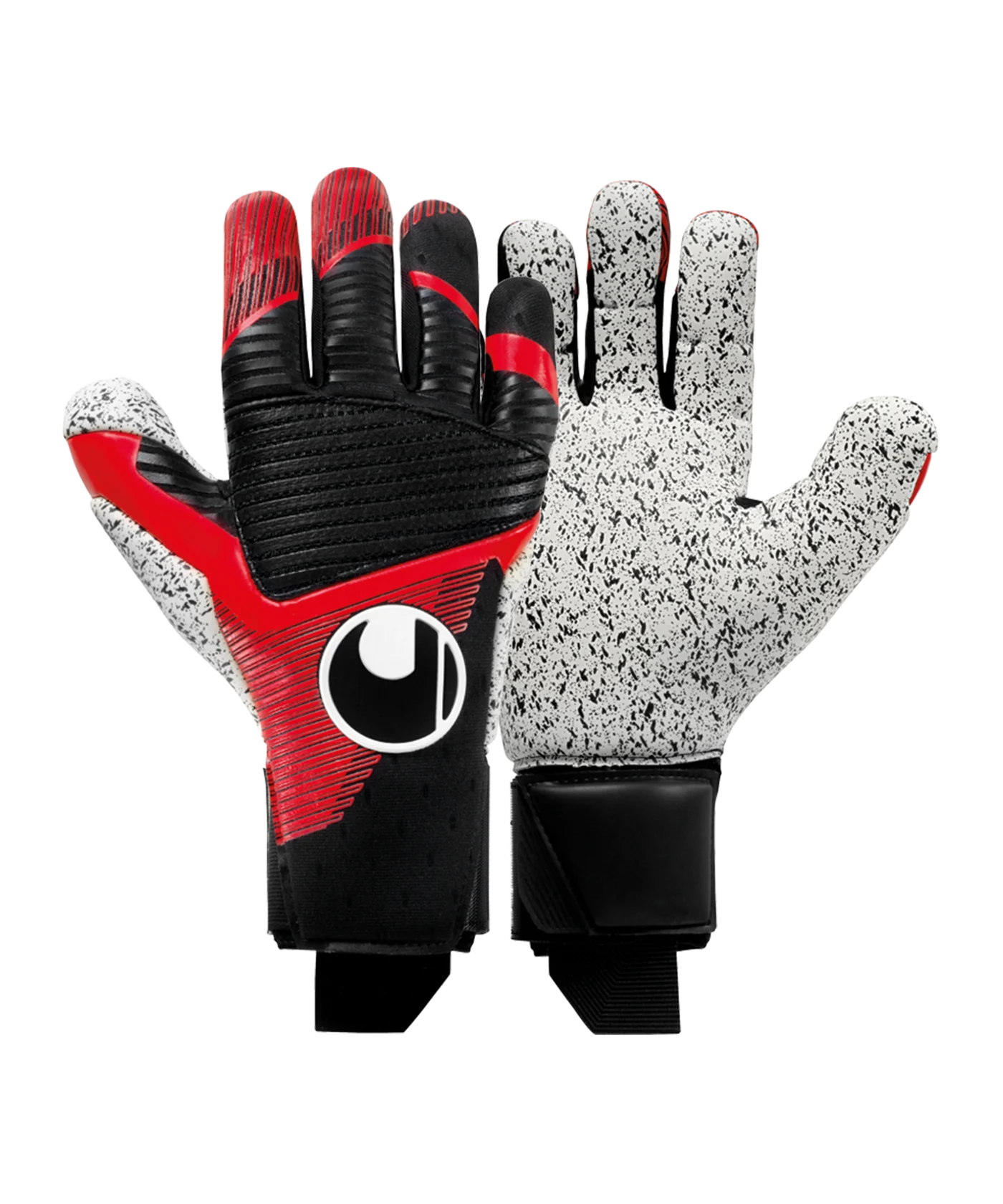 uhlsport Powerline Supergrip+ Reflex TW-Handschuhe Schwarz Rot F01