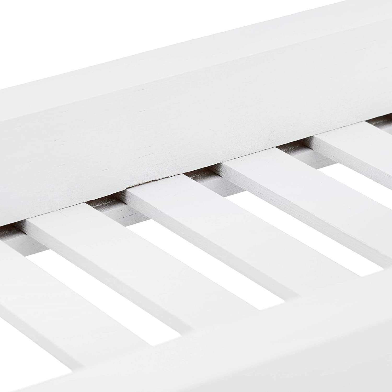 (70x14.5cm) Bambus Badewannen Ablage Gitter Wannenbrücke - Weiss