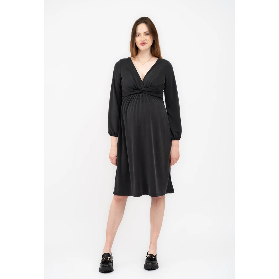 Cool Mama Umstands- und Stillkleid 2 in 1 dunkelgrau