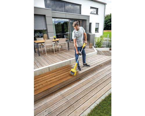 GLORIA MultiBrush li-on multifunctionele accuborstel, voor terrasreiniging, onkruidbestrijding, gazononderhoud, incl. steenborstel en voegenborstel, zonder accu, zonder lader