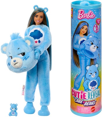 Barbie Cutie Reveal Dukke Care Bears, Blå