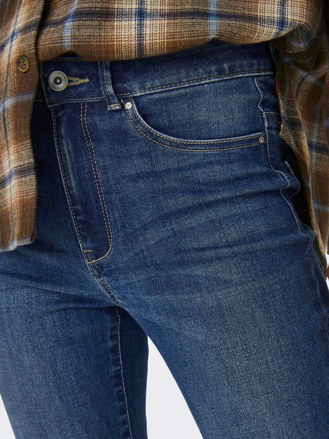 ONLROSE Hohe Taille Ausgestellt Jeans Medium Blue Denim