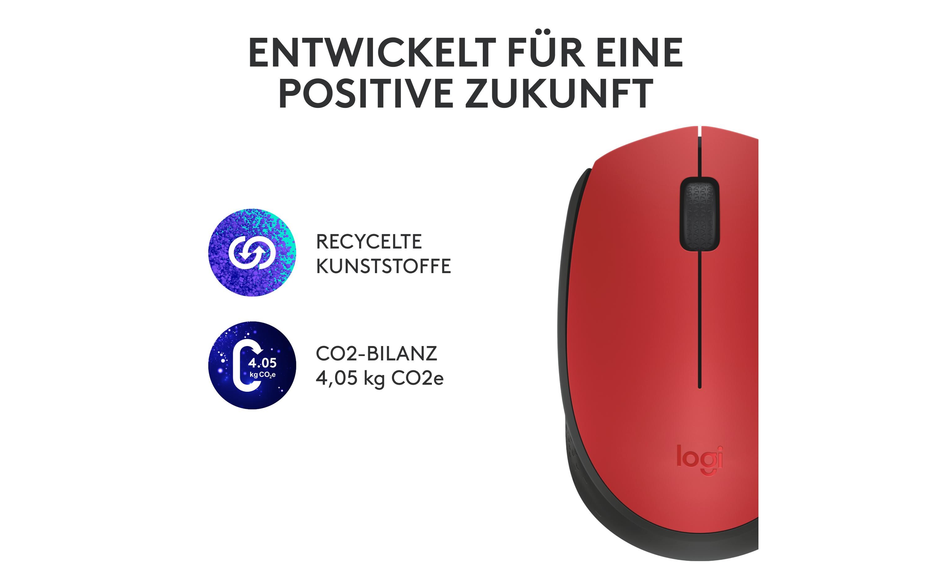 Mobile Maus M171 , kabellosKleine Wireless-Maus für Links- & Rechtshänder mit bis zu 12 Monaten Batterielaufzeit