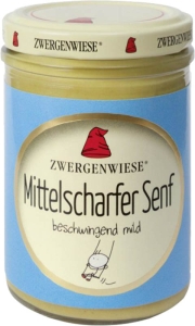 Zwergenwiese Senf Mittelscharf, 160 ml