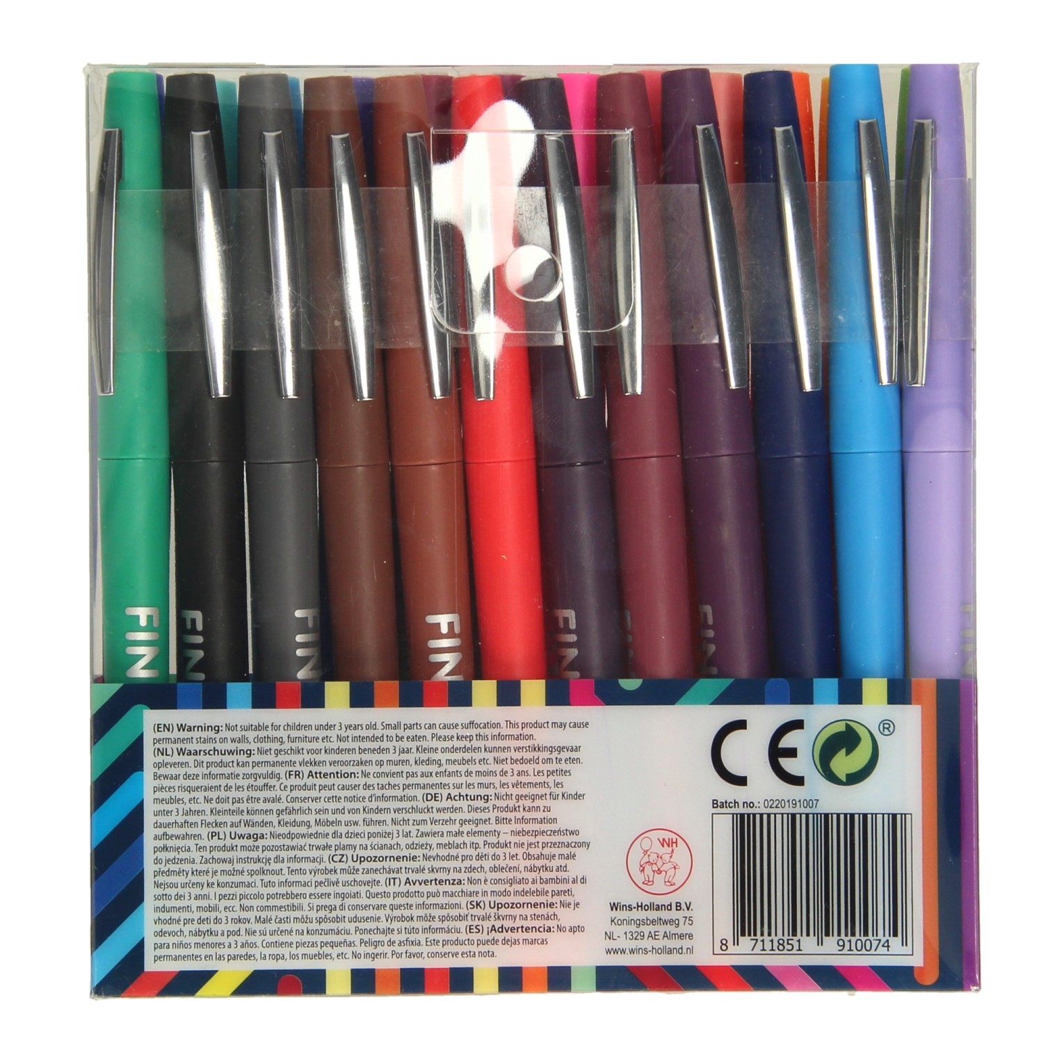 Fineliners Kleur, 24st.