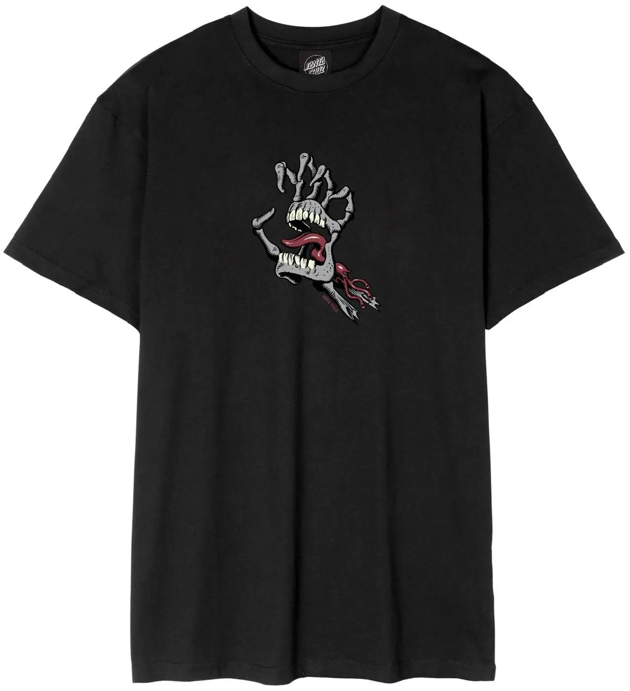 Santa Cruz Bone Hand Cruz Front T-Shirt | SkatePro