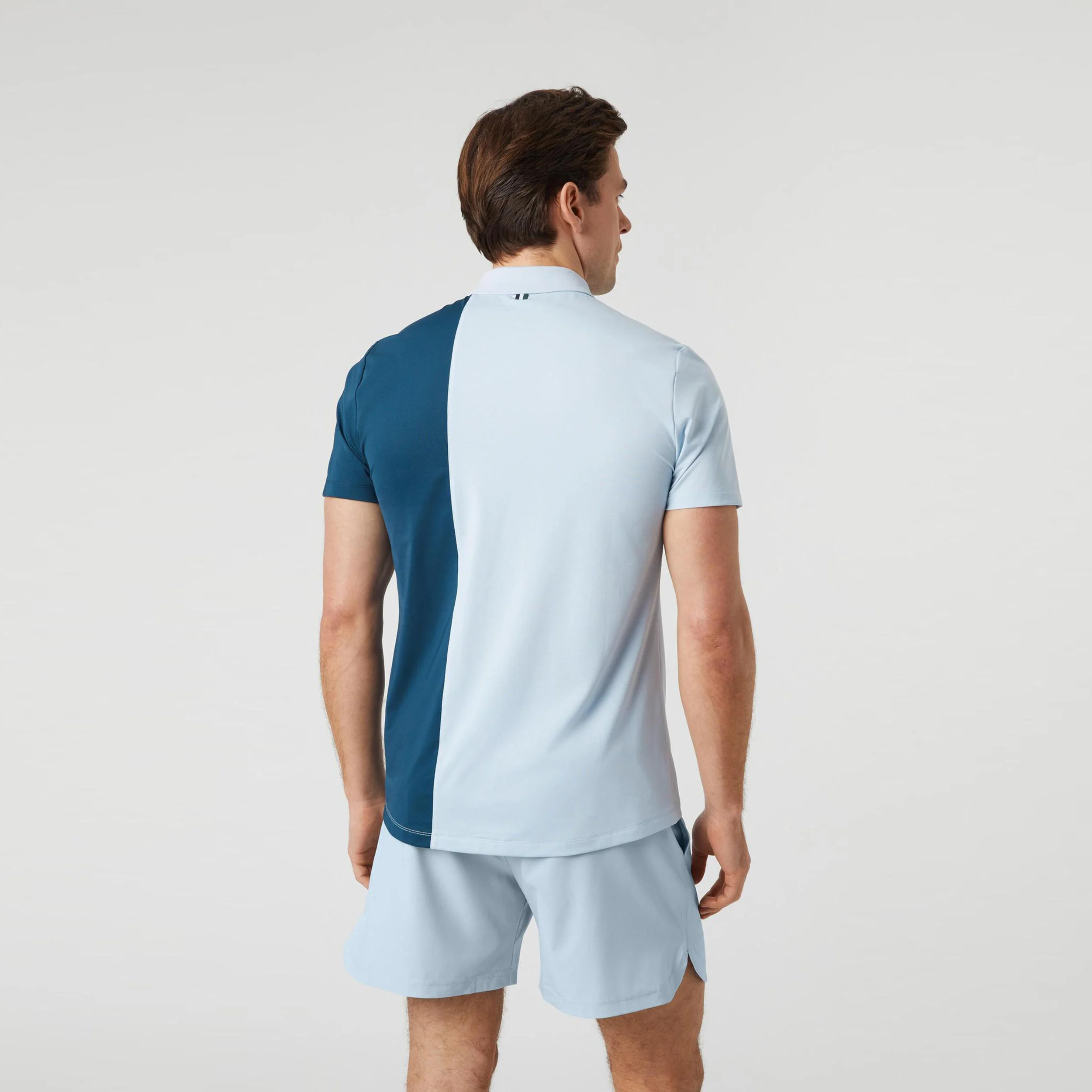 Björn Borg Ace Block Polo Hommes - Bleu Clair , Bleu Foncé