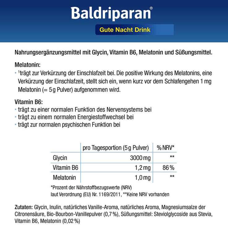 Baldriparan Gute Nacht Drink Pulver, 300 g