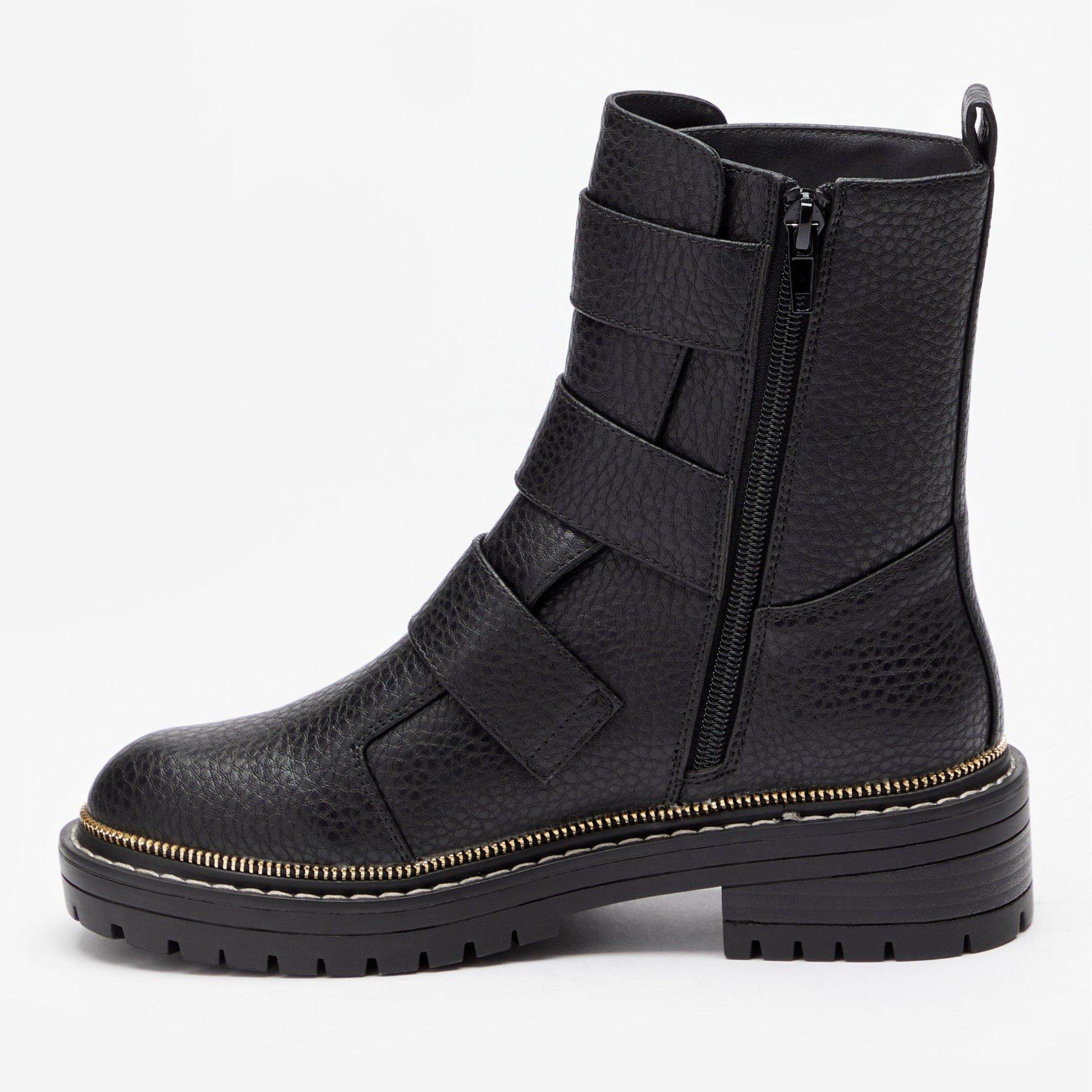 Be You Studio Three Buckle Biker Boot