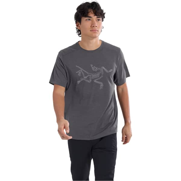 T-shirt randonnée ARC'TERYX CORMAC LOGO SS M BLACK HEATHER