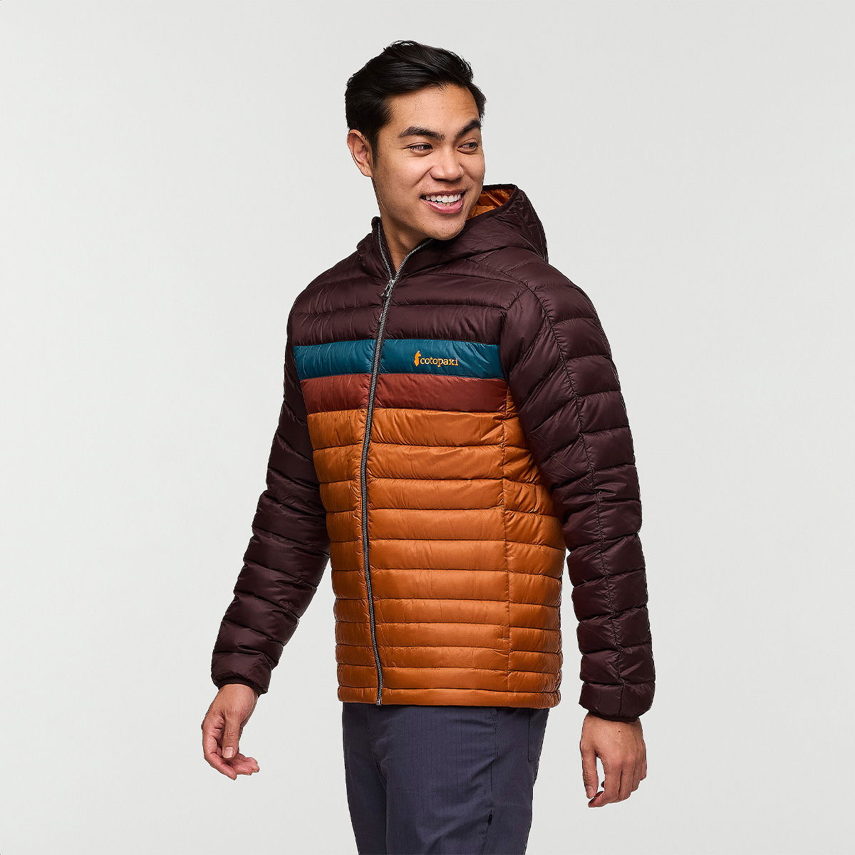 Cotopaxi Fuego Down Hooded dunjakke, herre (Coffee Sienna)