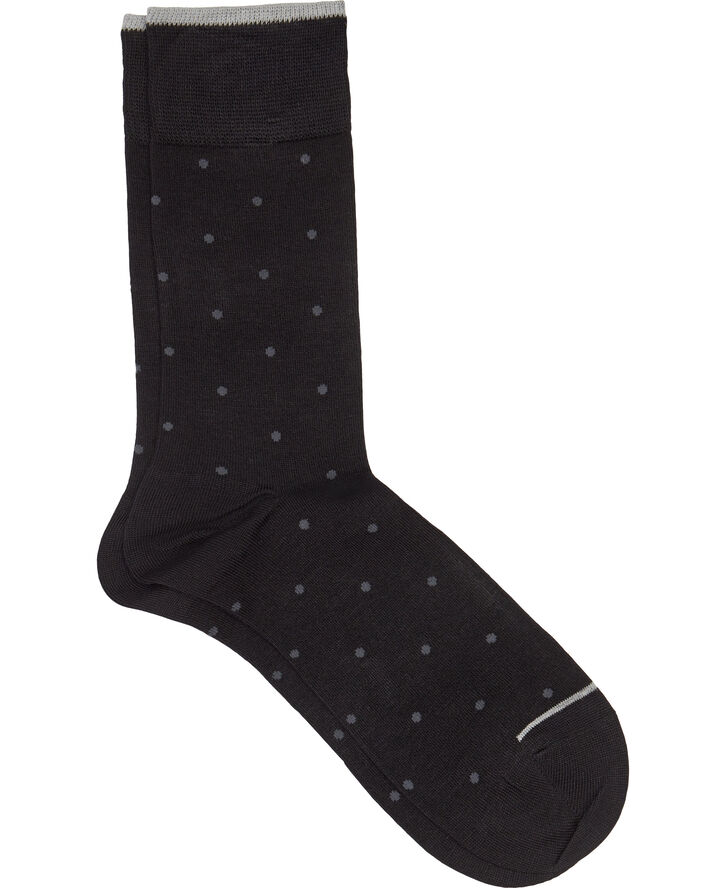 Topeco Topeco socks bamboo Sort m. prikker