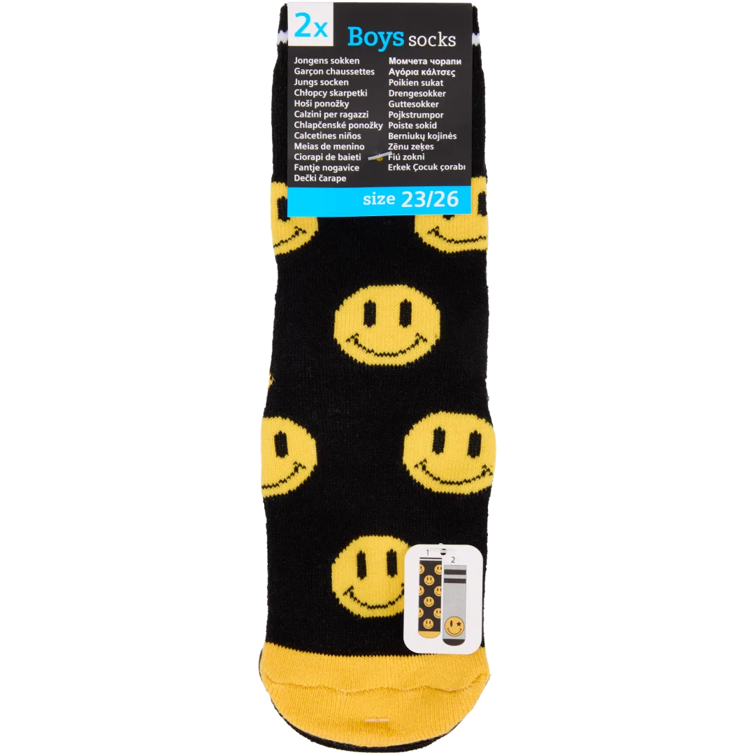 Anti-slip badstof sokken Maten 23 - 34 | 2 paar | diverse varianten
