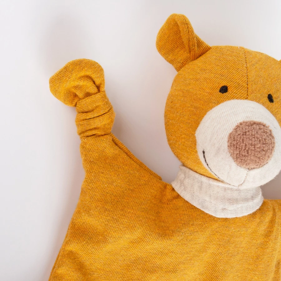 sigikid® Minischnuffeltuch Bär Yellow gelb