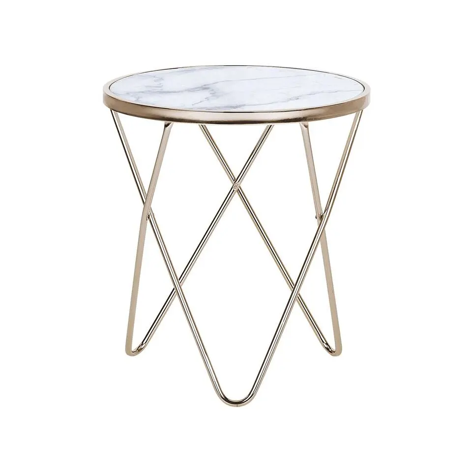 MERIDIAN - Bijzettafel - Wit - Veiligheidsglas