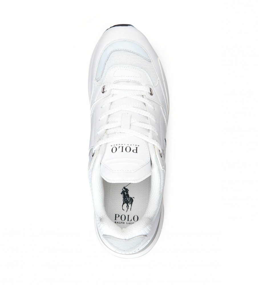 Tênis Ralph Lauren Trackster 200 em couro branco