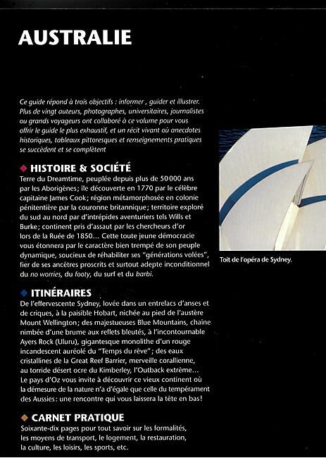 GALLIMARD - AUSTRALIE BIBLIOTHEQUE DU VOYAGEUR