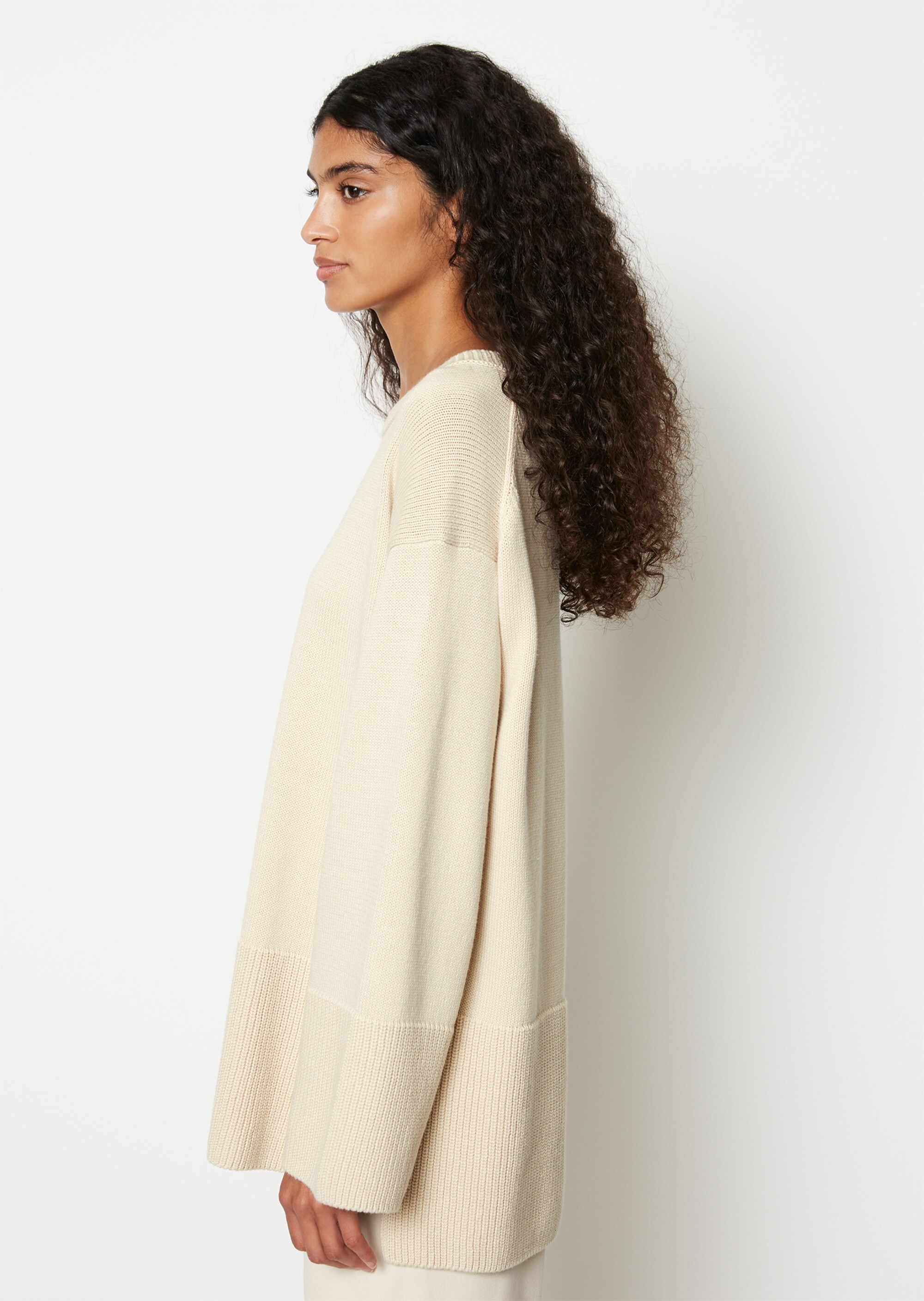 DfC Oversize Strickpulloveraus schwerem Baumwoll-Garn gestrickt
