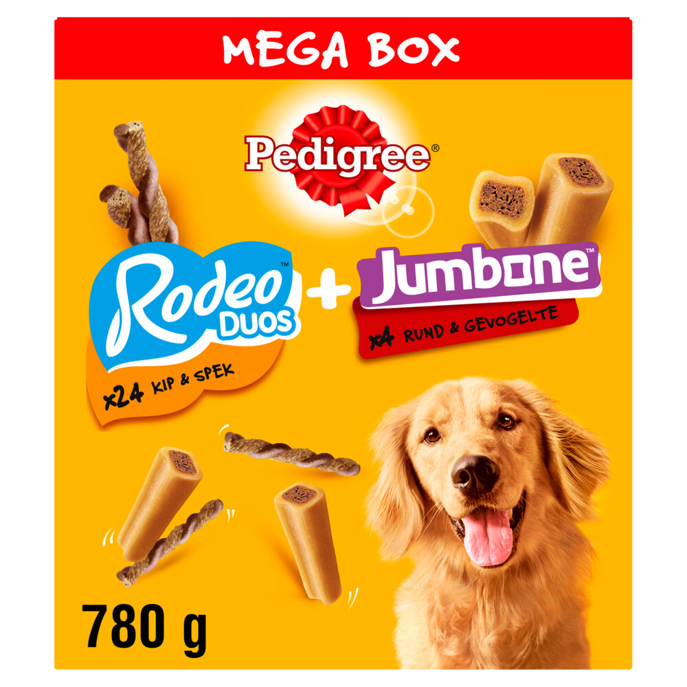 Pedigree Megabox Hondensnacks Rodeo en Jumbone780 gr