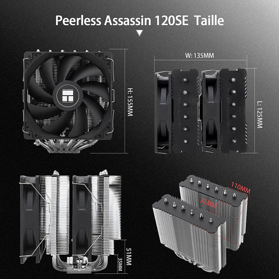 Thermalright Peerless Assassin 120 SE - Noir