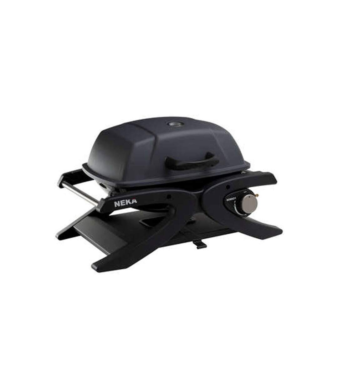 Barbecue à Gaz 1 Bruleur 102cm Noir