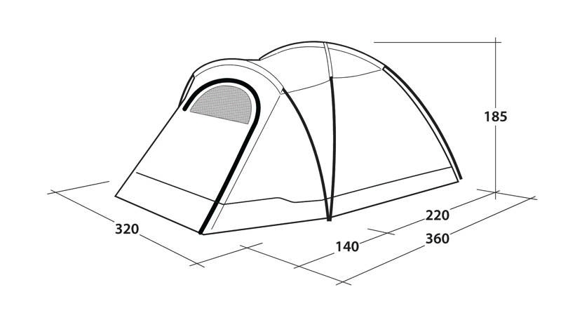 Outwell Cloud 5 Kuppelzelt für 5 Personen