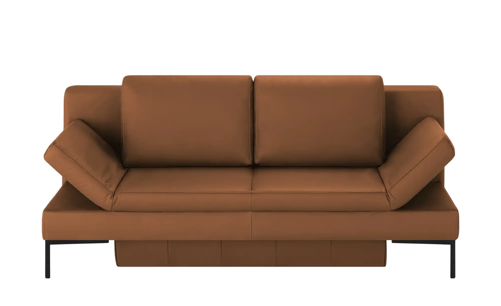 Schlafsofa mit Sitz- und Rückenfläche aus Echtleder Kenny