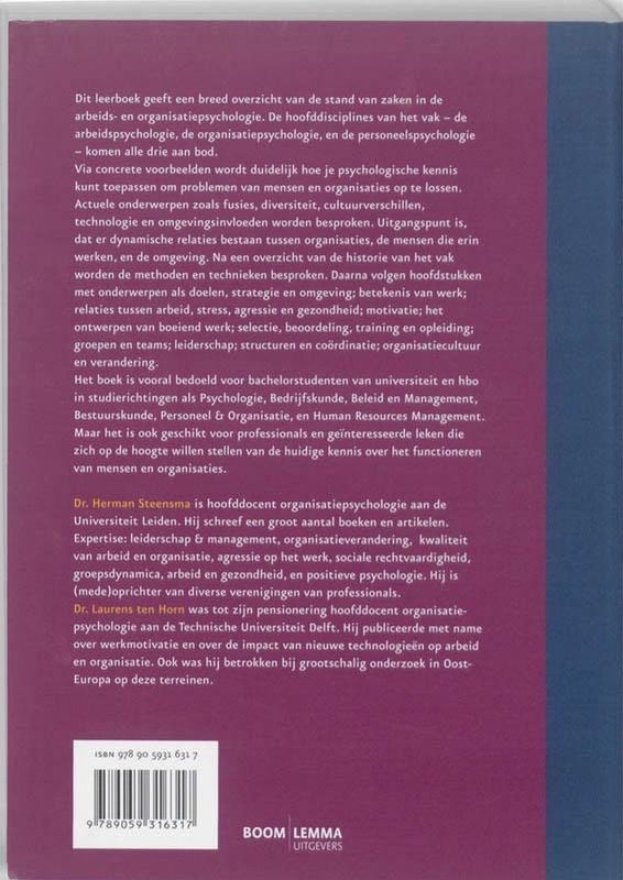 Gezondheid & Psychologie - Arbeids- en Organisatiepsychologie - Leerboek - Diverse Onderwerpen