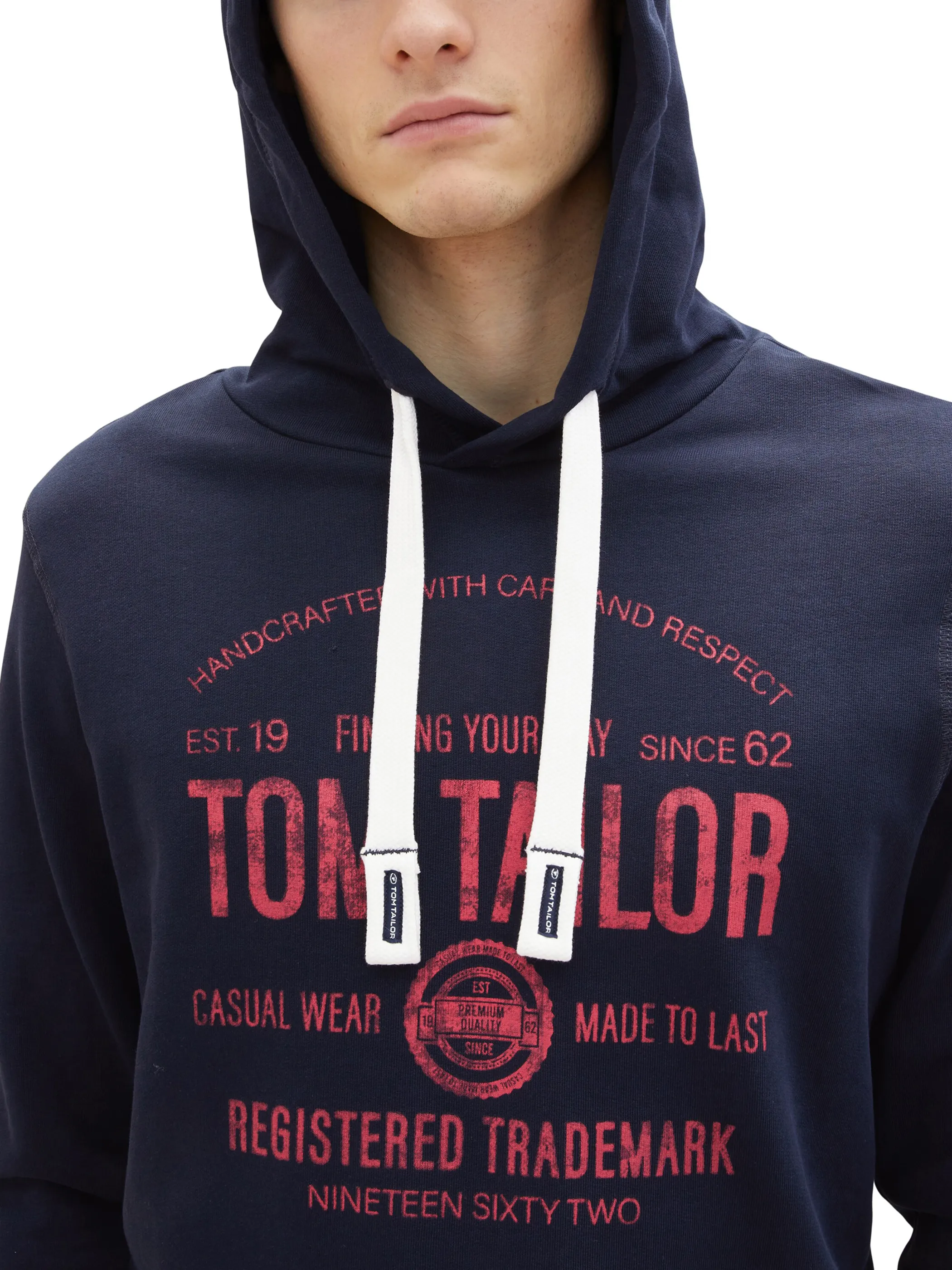 Herren Sweatshirt mit Kapuze und Print