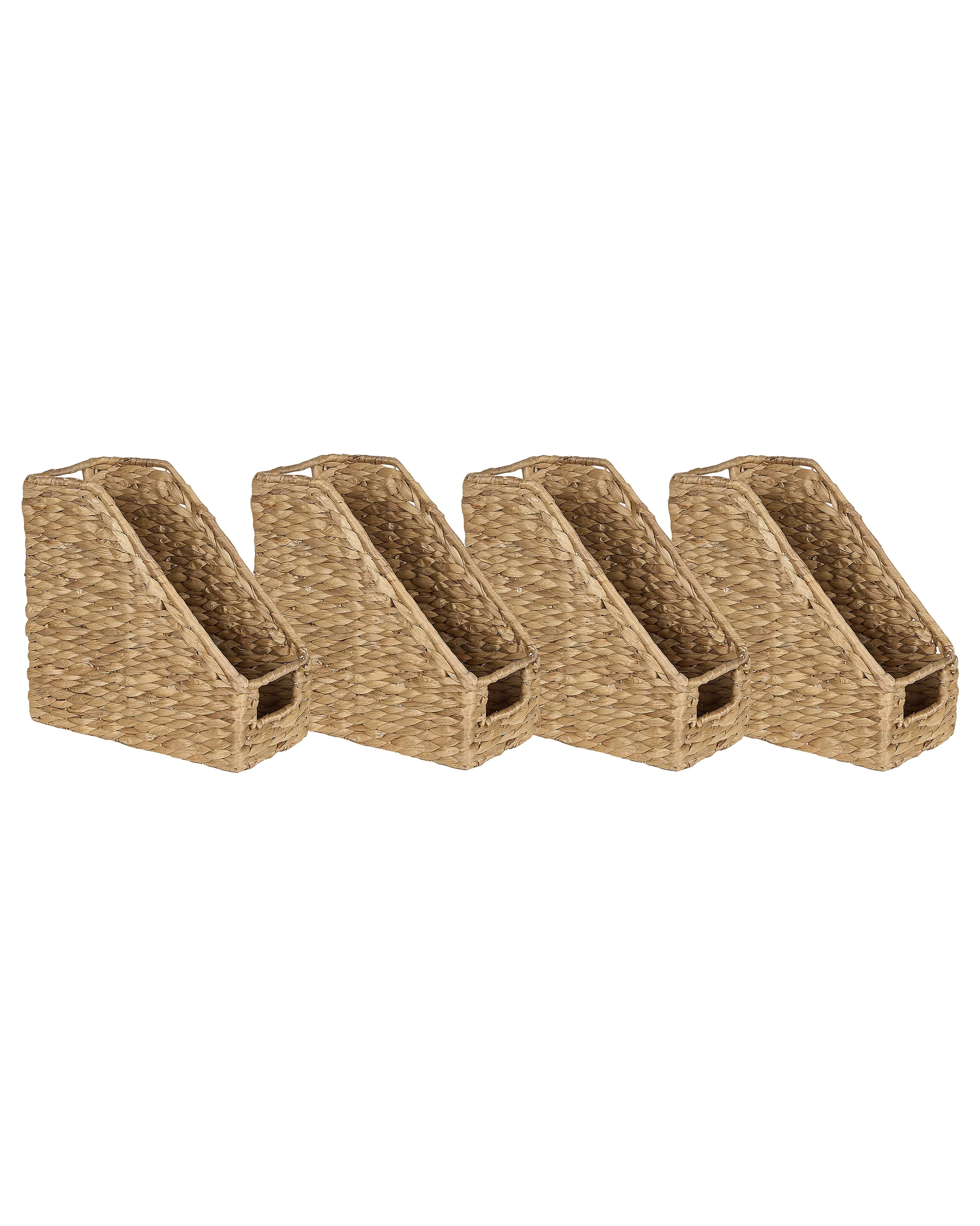 Set van 4 documentenhouders BAOLOC Wicker Natuurlijk
