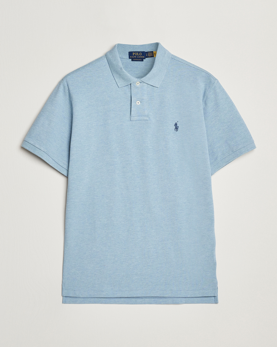 Polo Ralph Lauren Custom Slim Fit Polo Modern Blue Heather