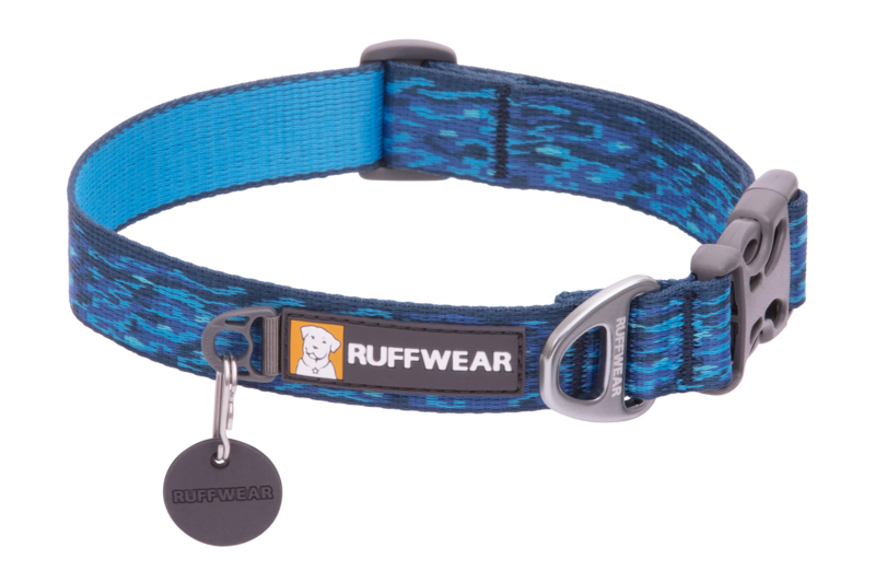 Ruffwear Flat Out Hundehalsband 28 - 36 cm oceanic distortion