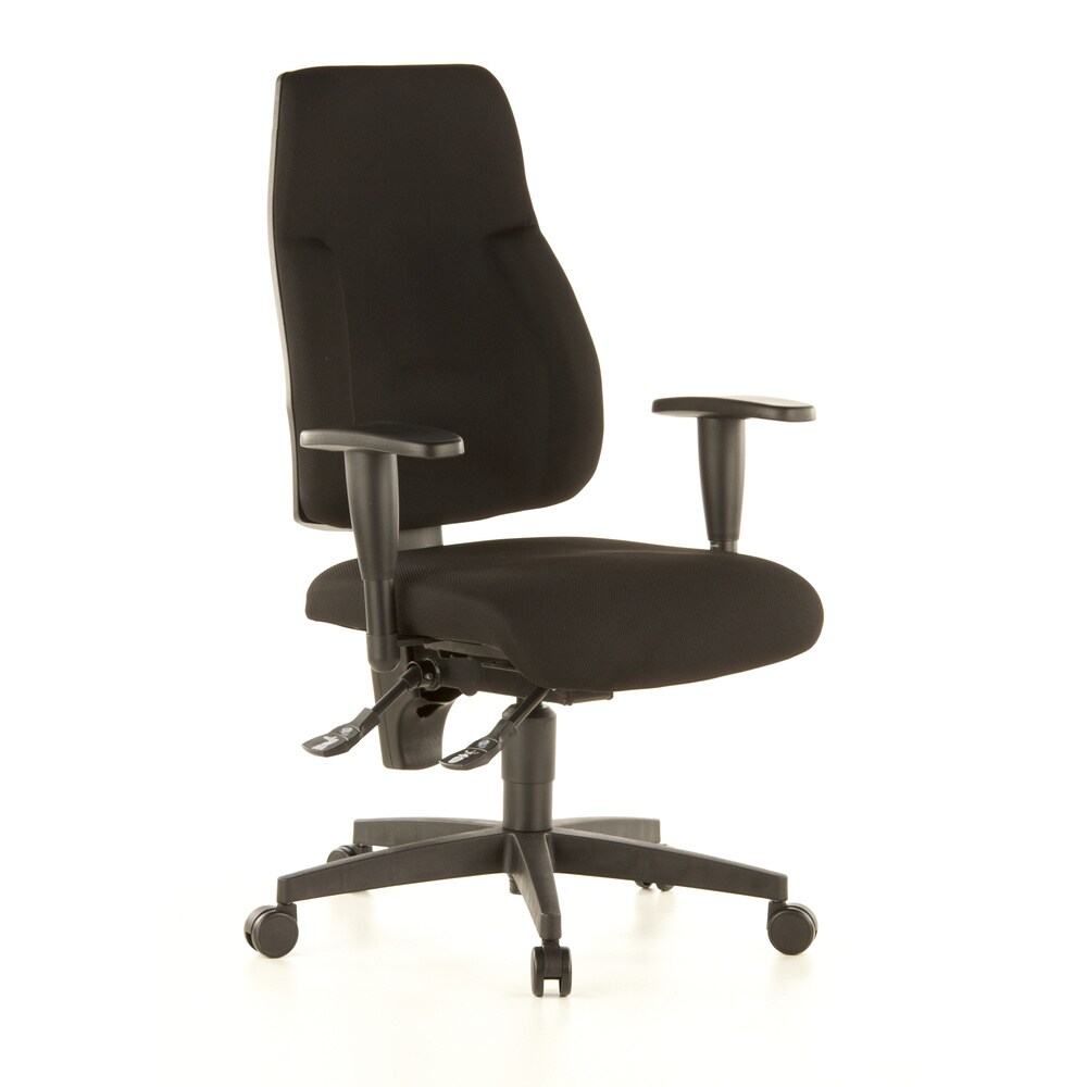 Profi Bürostuhl LADY SITNESS C AL.K2 Stoff mit Armlehnen (höhenverstellbar) Topstar