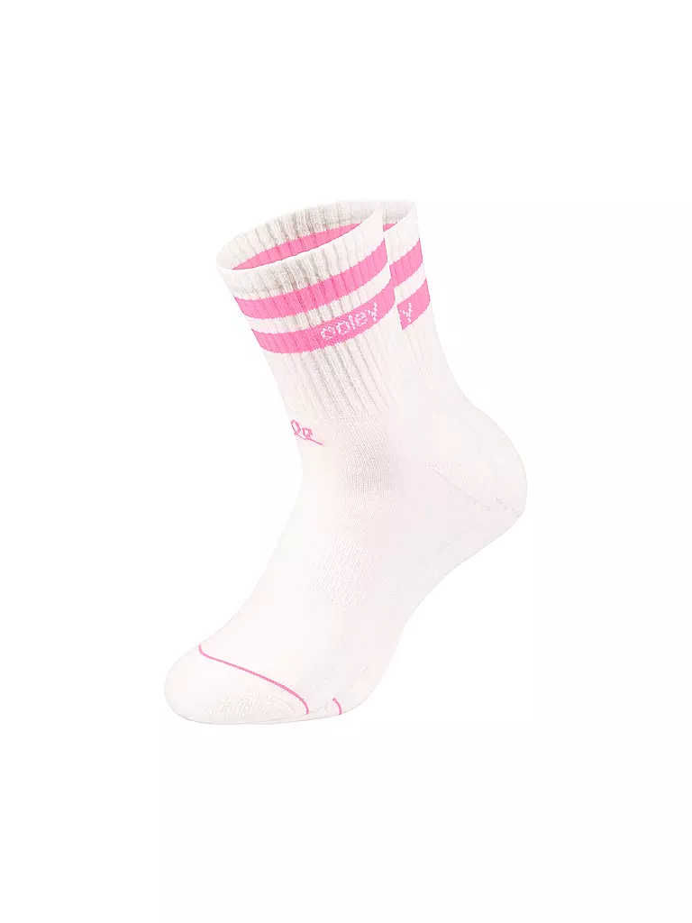 OOLEY Socken STREETMOOD weiss / neon pink weiss