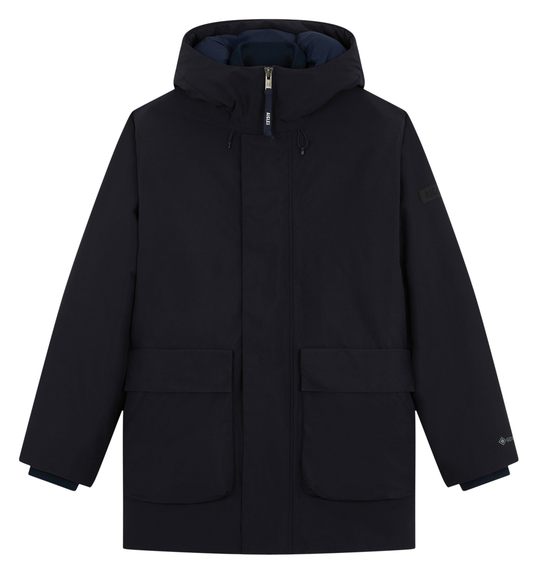 Parka col capuche| Bleu