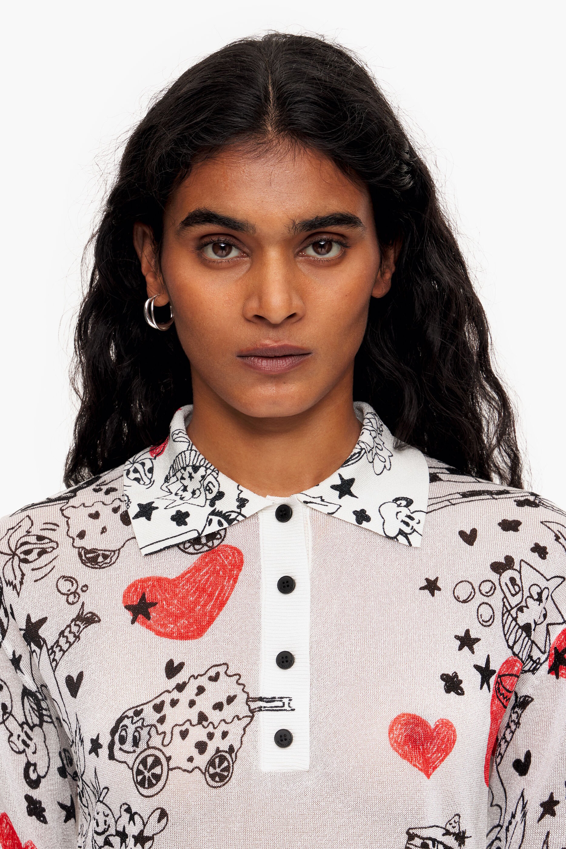 Camisa polo ajustada Nickname Heart
