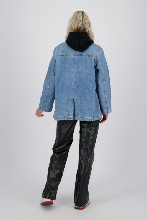 Raizzed blauwe dames jas