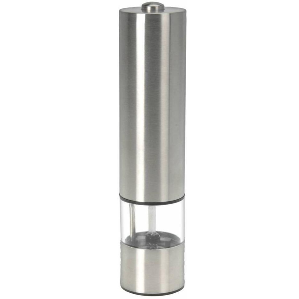 Elektrische peper- of zoutmolen - rvs - 22 cm - met verlichting
