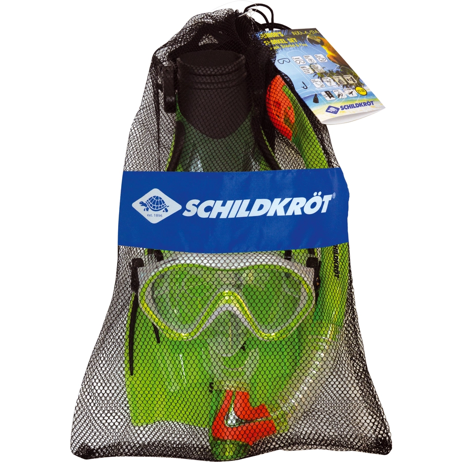SCHILDKRÖT® Junior Schnorchel Set Bermuda - 3-teilig, Größe LXL