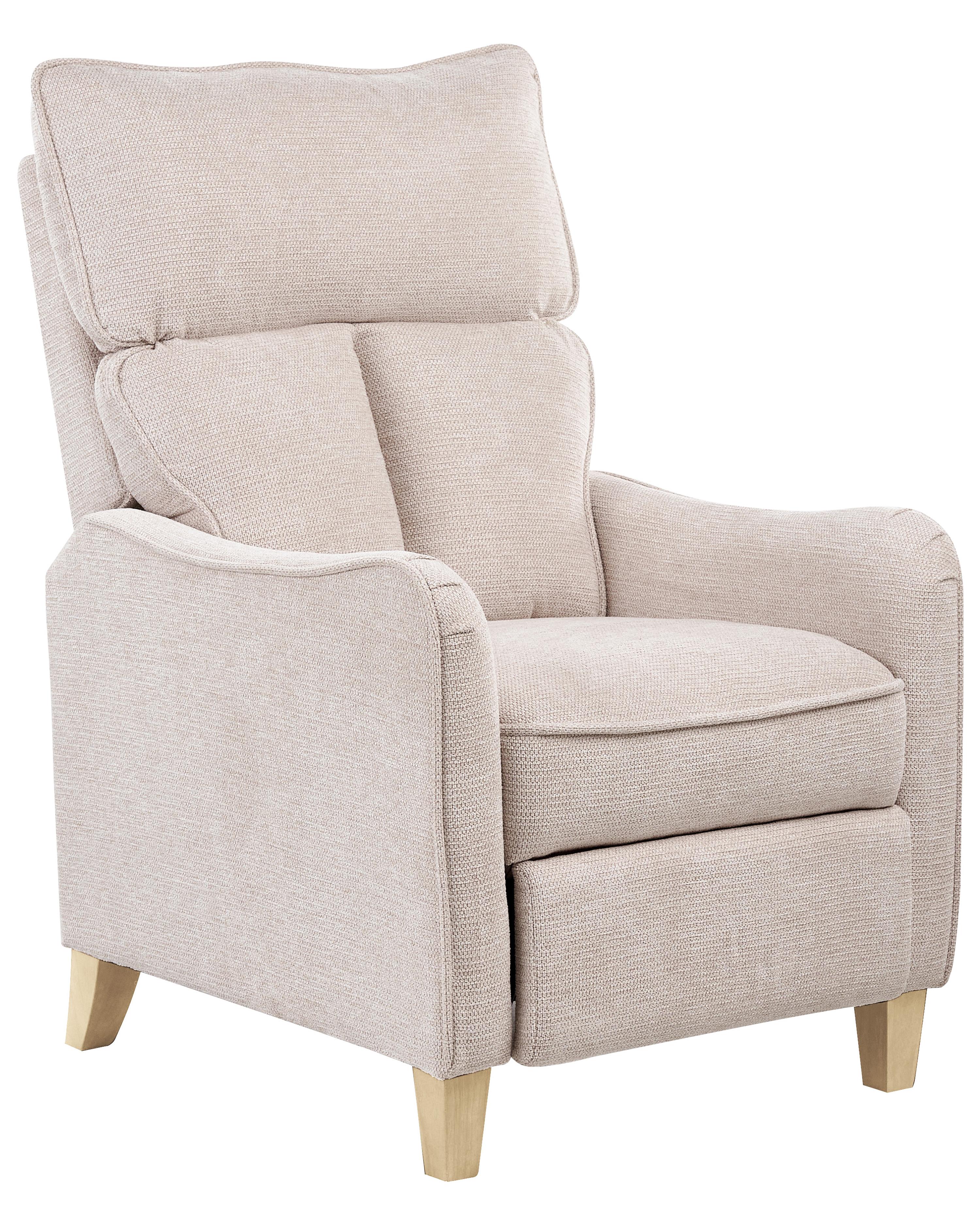 Relaxfauteuil ROYSTON inclusief voetensteun Stof Beige