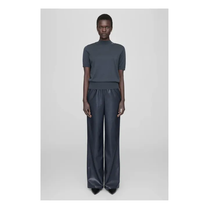 Anine Bing Pull Monique Laine Mérinos et Cachemire | Bleu marine
