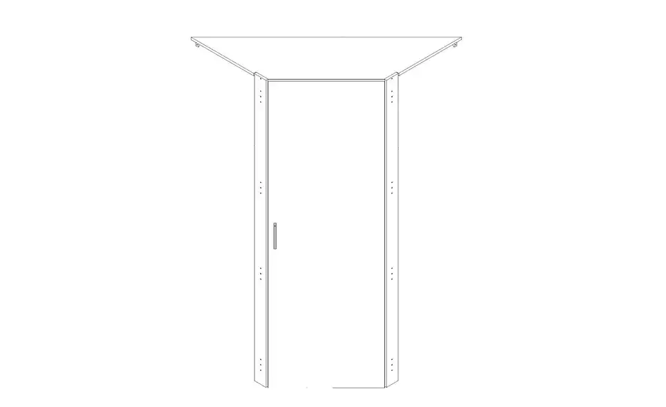 Tür für Eckschranklösung Multischrank-System