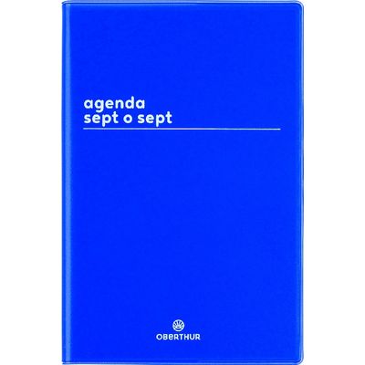 Agenda Boréal Sept O Sept - 1 semaine sur 2 pages - 10 x 15 cm - bleu - Oberthur