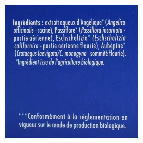 Superdiet Quatuor Passiflore Sommeil Paisible Bio 20 ampoules