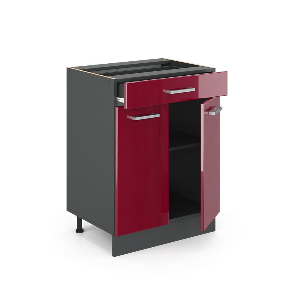 VICCO Küchenschrank Unterschrank Schubunterschrank 60 cm R-Line Anthrazit